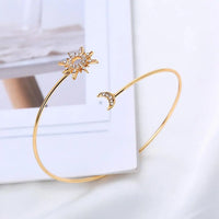Star Moon Rhinestone Arm Cuff