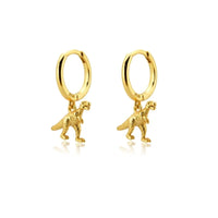Dinosaur Pendant Pendiente Drop Earring Animal Piercing Ohrringe Jewelry 2025 Rock Punk Chic Jewels