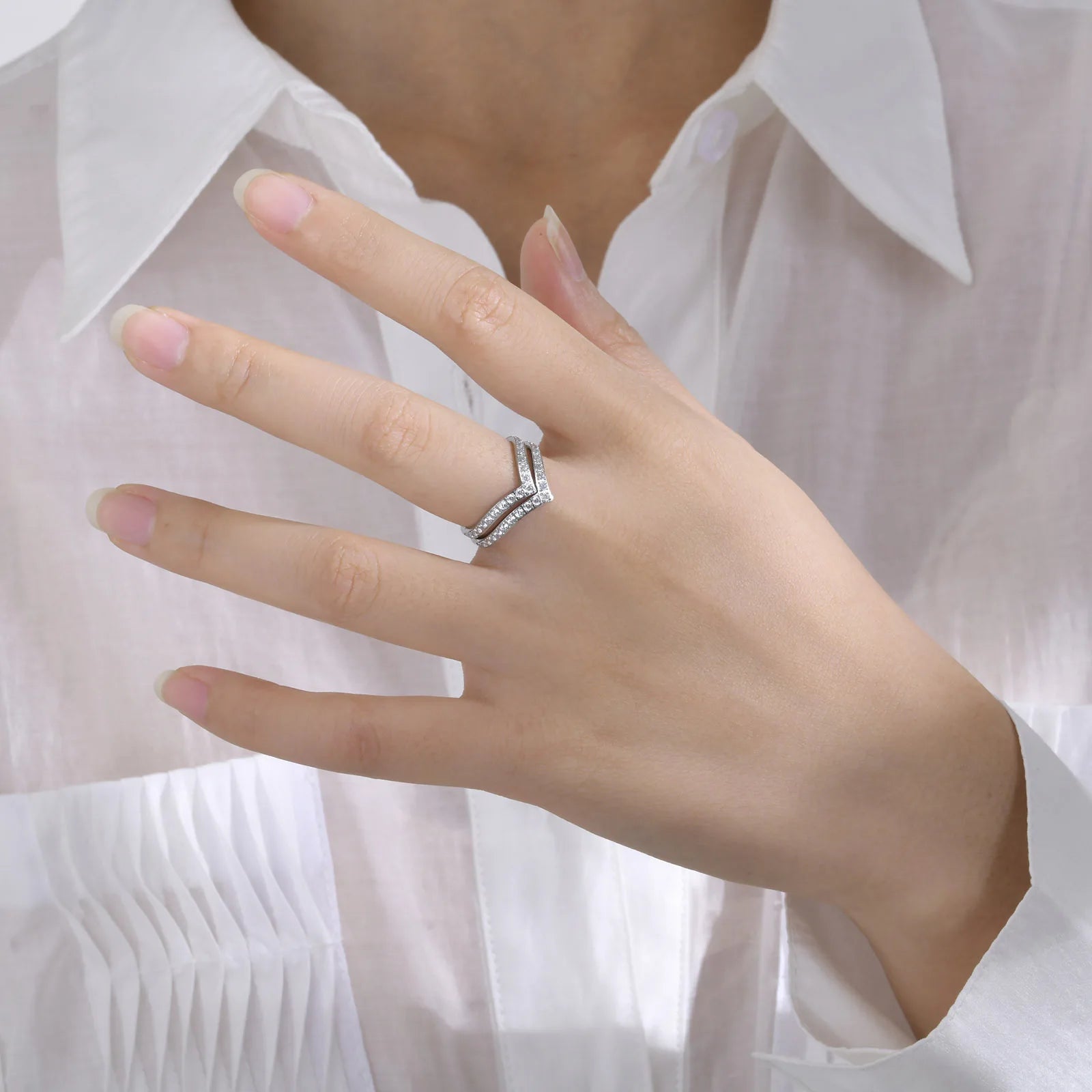 18K Gold-Plated Zircon Ring