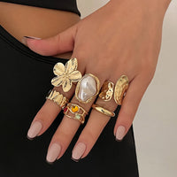 Baroque Pearl Combination Ring Six