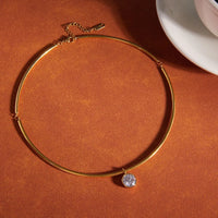 Zircon Collar Necklace