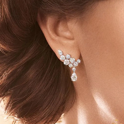 The Zirconia Drop Earrings