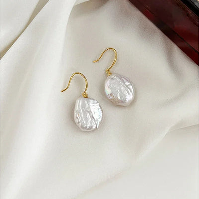 Sterling Silver Pearl Drop Earrings