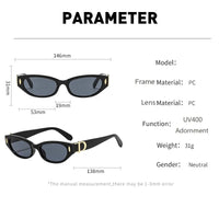 Vintage Samll Cat Eye Sunglasses Women Men 2026 Fashion Brand Designer Rivets Sun glasses Female Trends Shades Eyewear UV400