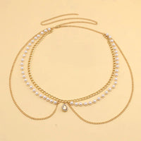 Emerald Crystal Layered Waist Chain