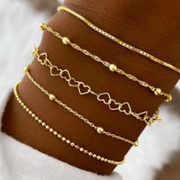Chain Set Layered Necklace Combination