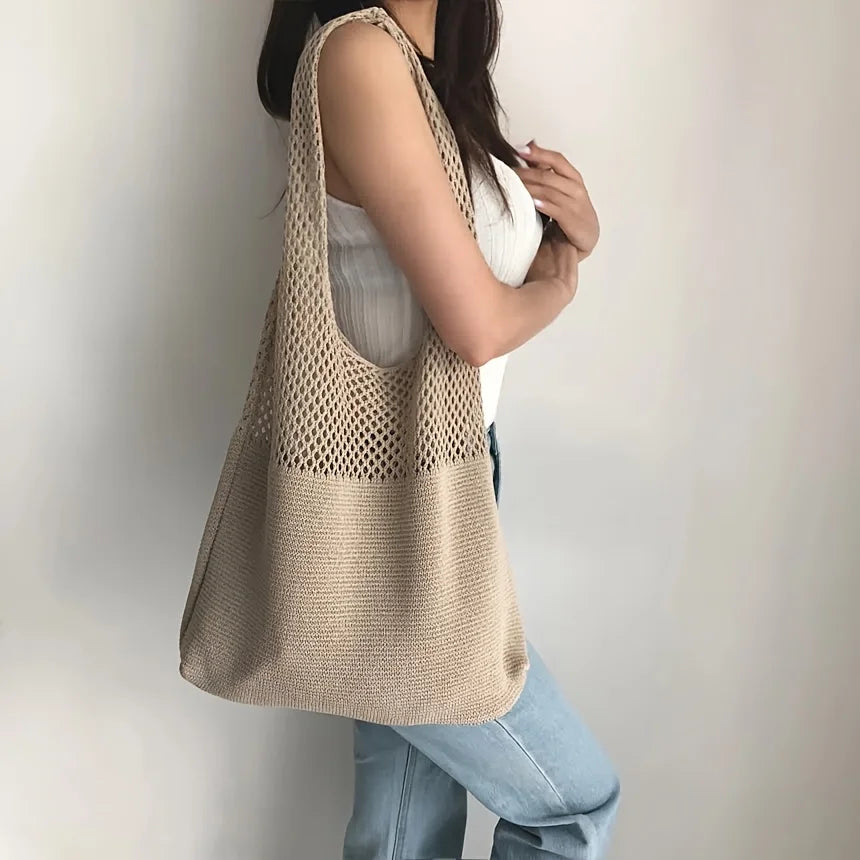 Capacity Hollow Crochet Bag Spacious