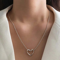Hollow Love Heart Pendant Creative