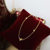 Tiny Hearts Stacked Necklace Chain