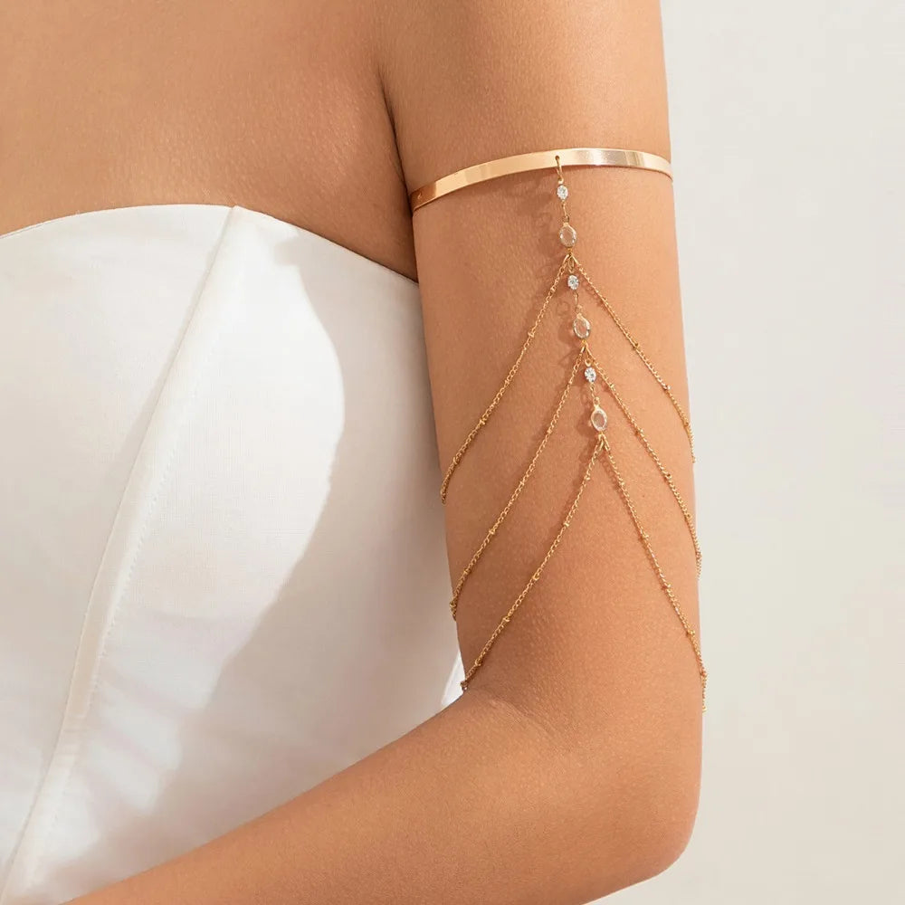 Circular Tassel Arm Ring Adjustable