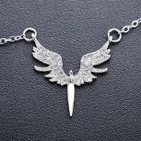 New Creativity Angel Wings Unique Design Pendant Necklace Classic Accessories All-match Personality Clavicle Chain Charm Jewerly