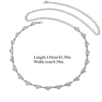 Silver Love Waist Chain