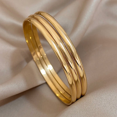 Glossy Bangle — Set of Three