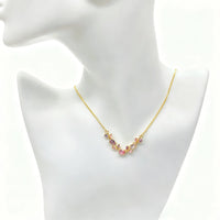 Flower Rhinestone Bracelet Necklace Jewelry