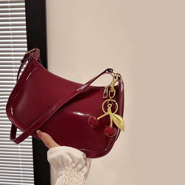 Cherry Pendant Shoulder Bag Commuting