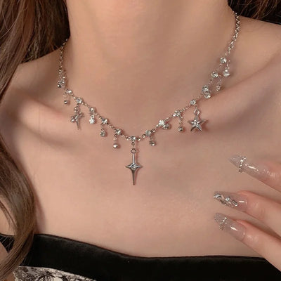 Zircon Cross Necklace