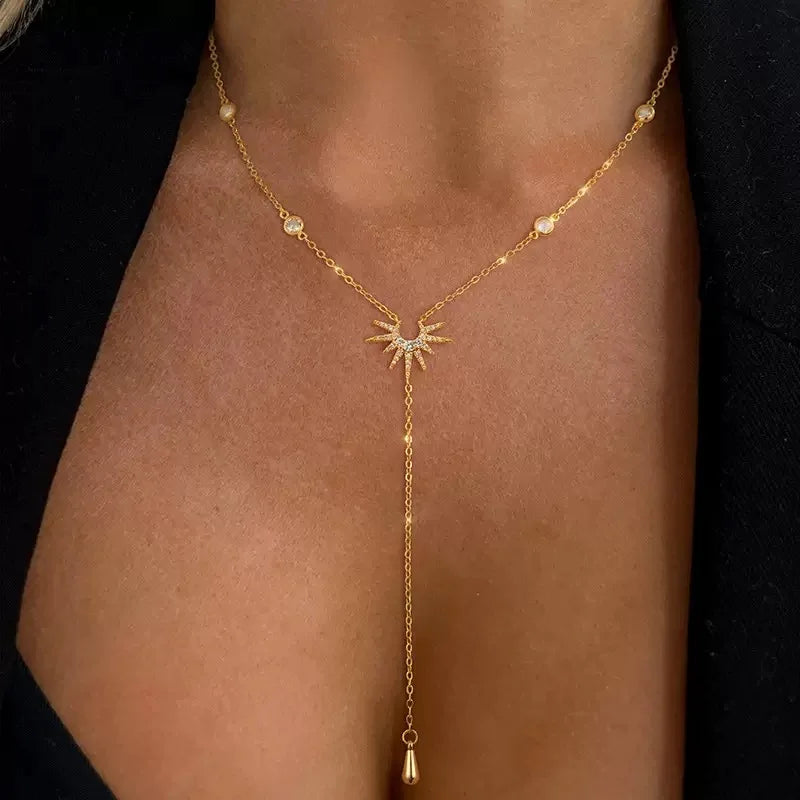 Long Tassel Dangle Choker