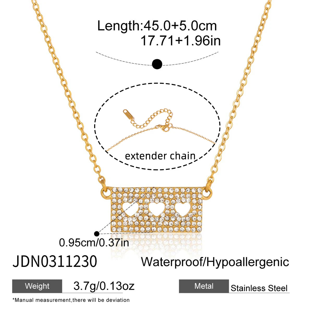 18K Gold-Plated Heart Necklace