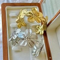 Geometric Floral Bracelet Wide