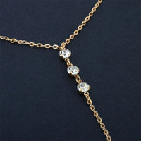 Hot Sale Sexy Women's Crystal Back Chain Necklace Bikini Beach Crossover Back Jewelry Wedding Back Dress Accessories Wholesale