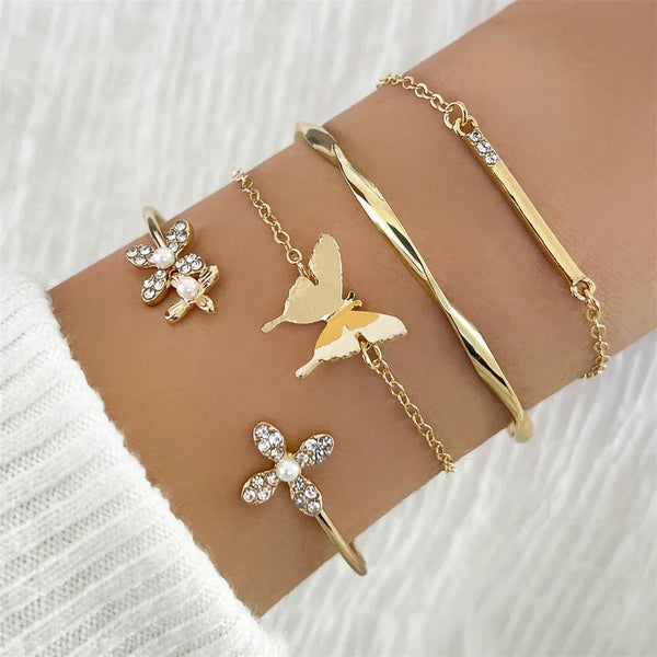 Cuff Set of Butterfly Combination Bracelet