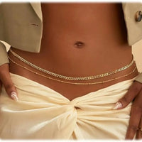Layered Gold Waist Chain