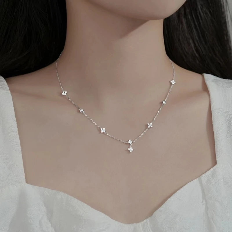 18K Gold-Plated Flower Necklace