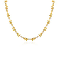Zircon X-Link Necklace
