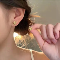 Statement Geometric Piercing Earring Femme