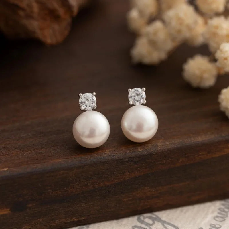 Freshwater Pearl Stud Earrings