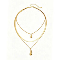 Waterdrop Layered Necklace