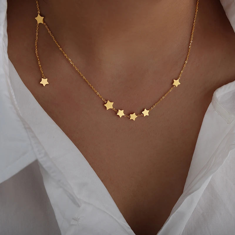 18K Gold-Plated Star Necklace
