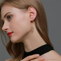 Zinc Alloy Hanging Earrings Wear