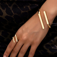 Design Geometric Open Bracelet Ring