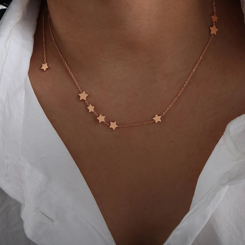 18K Gold-Plated Star Necklace