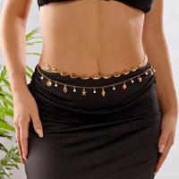 Shell Starfish Pearl Waist Chain