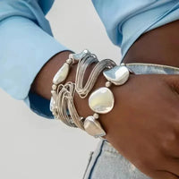 Lines Irregular Shaped Bracelet and