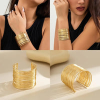 Set Open Wide Bangle Jewelry