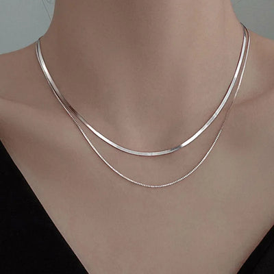 Silver Snake Necklace
