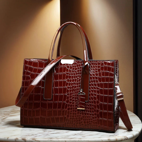 Large Capacity Tote Bag Leather