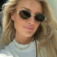 Sunglasses Women Luxury Brand UV400 Outdoor Sunglass Trendy Metal Frame Eyewear For Lady Sexy Shades
