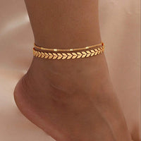 Leaf Charm Anklet