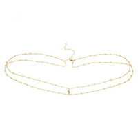 Double-Layer Beaded Waist Chain