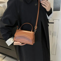 Leather Handbag Purse Bag Solid