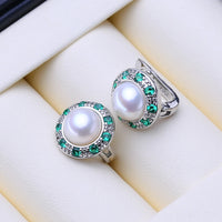 FENASY Natural Freshwater Pearl Earrings For Women Fashion Jewelry Korean Style Classic 925 Sterling Silver Stud Earrings