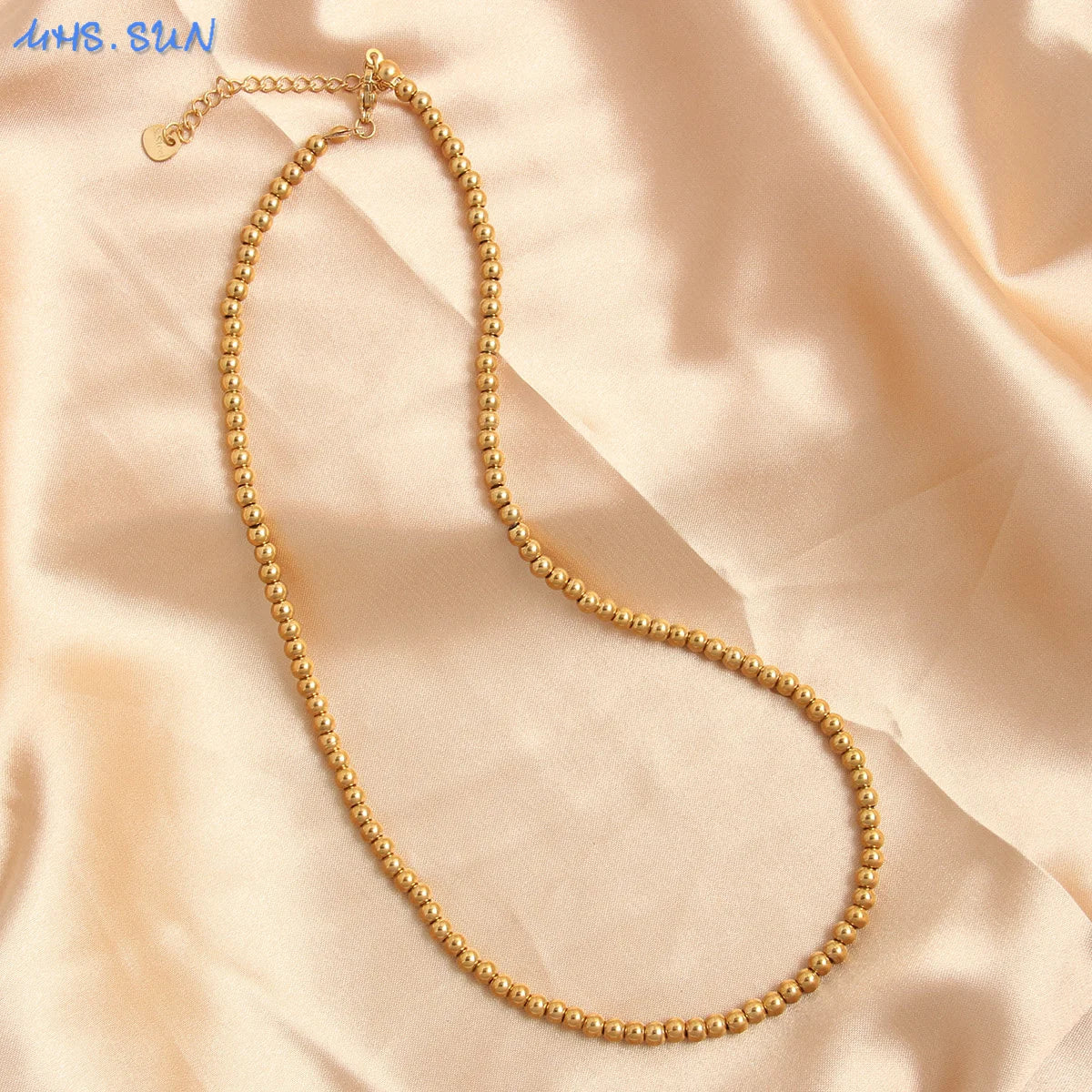 Gold Beaded Necklace