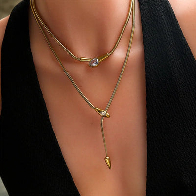 Zircon Choker Necklace
