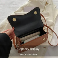 Leather Handbag Purse Bag Solid
