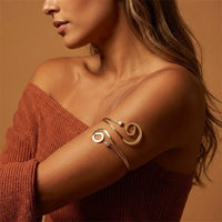 Rhinestone Music Note Arm Cuff
