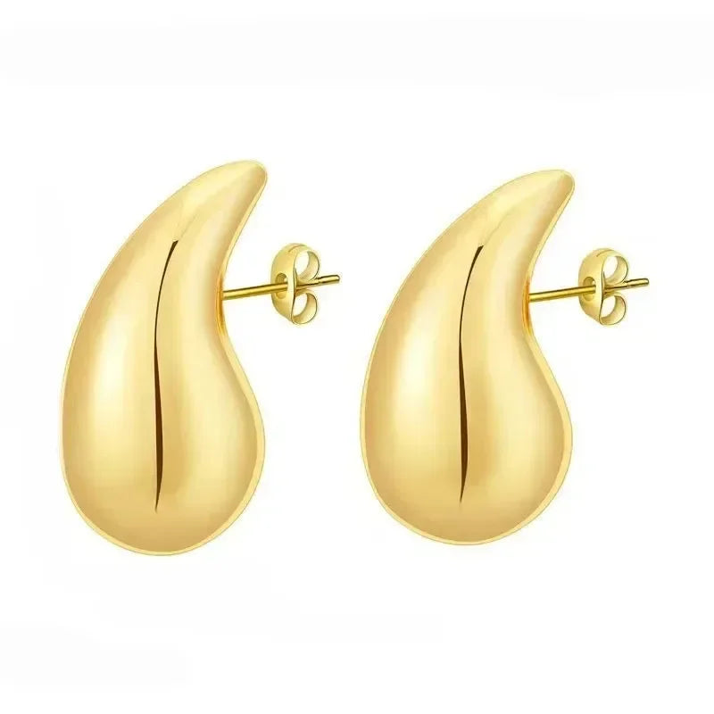 Dome Teardrop Hoops